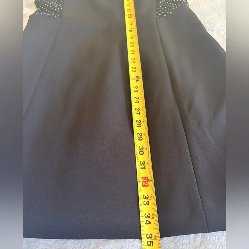 Michael Kors NWOT Black w Silver Stud/Mesh Dress